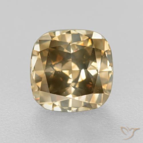 Diamante Color cognac naturale da 1.51 ct, Cuscino, SI