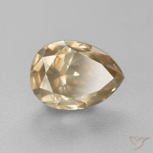 1.82ct Naturale Caffè Marrone Diamante, Forma a pera, SI, Photo A
