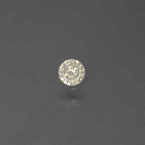 Diamante naturale giallo da 0,10 ct, taglio rotondo, SI
