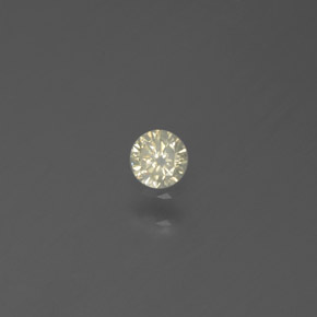 Diamante naturale giallo da 0,10 ct, taglio rotondo, SI