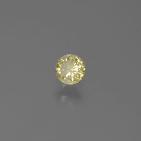 Diamante naturale giallo da 0,16 ct, taglio rotondo, SI