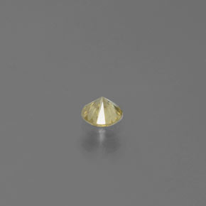 Diamante naturale giallo da 0,16 ct, taglio rotondo, SI