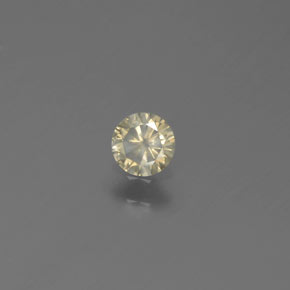 Diamante naturale giallo da 0,14 ct, taglio rotondo, SI