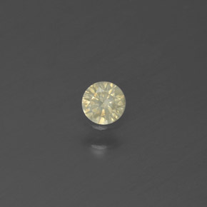 Diamante naturale giallo da 0,09 ct, taglio rotondo, SI