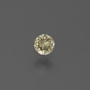Diamante naturale oro da 0,16 ct, taglio rotondo, SI