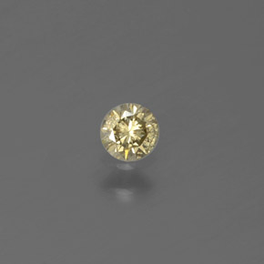 Diamante naturale giallo da 0,12 ct, taglio rotondo, SI