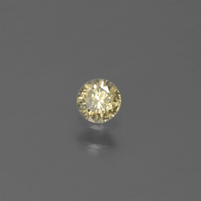 Diamante naturale giallo da 0,12 ct, taglio rotondo, SI