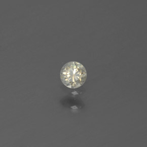 Diamante naturale giallo da 0,08 ct, taglio rotondo, SI