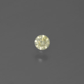 Diamante naturale giallo da 0,07 ct, taglio rotondo, SI