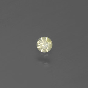 Diamante naturale giallo da 0,07 ct, taglio rotondo, SI