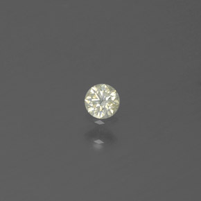 Diamante naturale giallo da 0,06 ct, taglio rotondo, SI