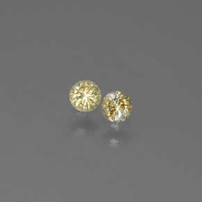 Diamante naturale giallo da  ct, taglio rotondo, SI