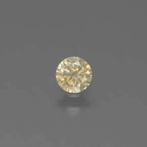 Diamante Color champagne naturale da 0.17 ct, Taglio rotondo, SI