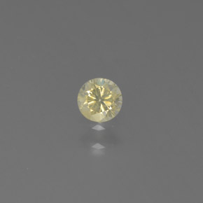 Diamante naturale giallo da 0,14 ct, taglio rotondo, SI