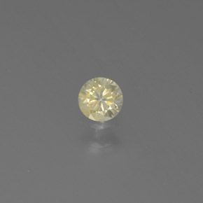 Diamante naturale giallo da 0,14 ct, taglio rotondo, SI