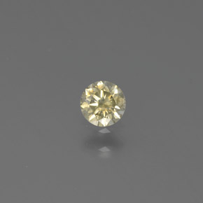 Diamante Color champagne naturale da 0.13 ct, Rotondo, SI