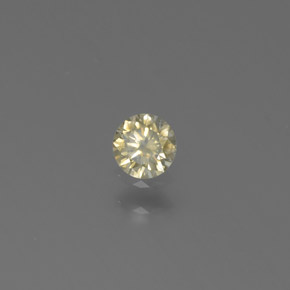 Diamante Color champagne naturale da 0.13 ct, Rotondo, SI