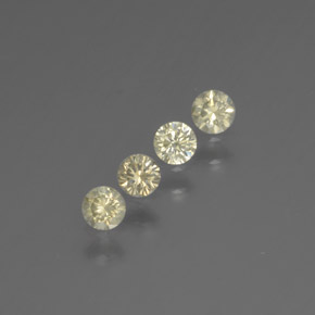Diamante naturale giallo da  ct, taglio rotondo, SI