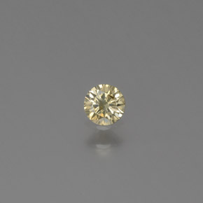 Diamante naturale giallo da 0,09 ct, taglio rotondo, SI