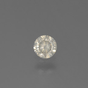 Diamante Color champagne naturale da 0.14 ct, Taglio rotondo, SI