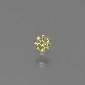 Diamante naturale giallo da 0,06 ct, taglio rotondo, SI