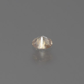 Diamante Color champagne naturale da 0.10 ct, Taglio rotondo, SI