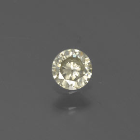 Diamante naturale giallo da 0,15 ct, taglio rotondo, SI