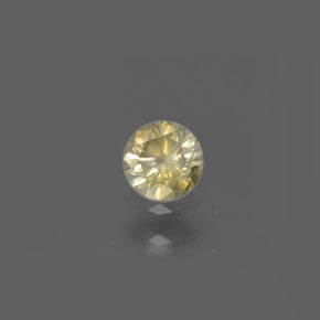 Diamante naturale giallo da 0,17 ct, taglio rotondo, SI