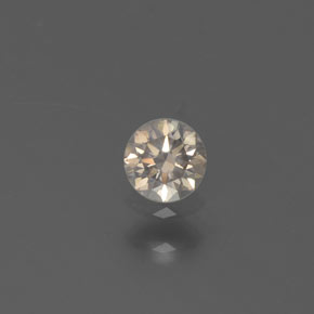 Diamante Color champagne naturale da 0.14 ct, Taglio rotondo, SI