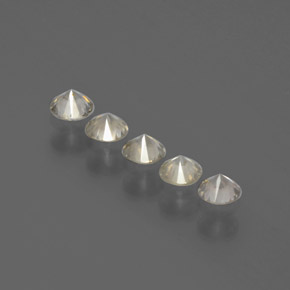 Gemme di Diamante Color champagne naturale da  ct, Taglio rotondo, SI