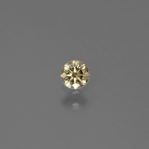 Diamante naturale giallo da 0,12 ct, taglio rotondo, SI