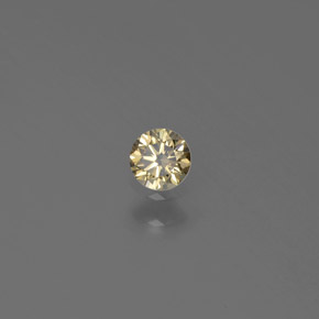 Diamante naturale giallo da 0,12 ct, taglio rotondo, SI