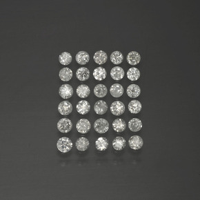 Diamante naturale bianco da  ct, taglio rotondo, SI