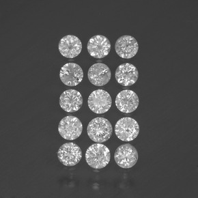 Diamante naturale bianco da  ct, taglio rotondo, SI