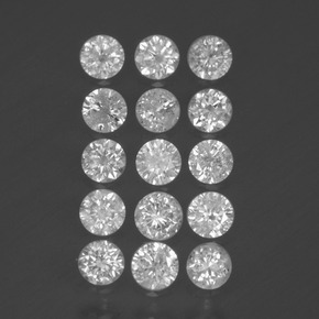 Diamante naturale bianco da  ct, taglio rotondo, SI