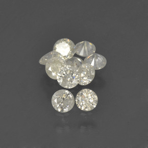 Diamante naturale bianco da  ct, taglio rotondo, SI