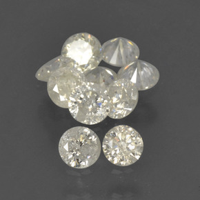 Diamante naturale bianco da  ct, taglio rotondo, SI