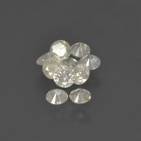 Diamante naturale bianco da  ct, taglio rotondo, SI