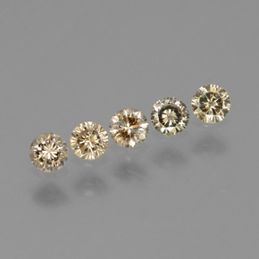 Diamante naturale marrone da  ct, taglio rotondo, VS-SI