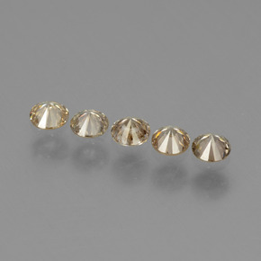 Diamante naturale marrone da  ct, taglio rotondo, VS-SI