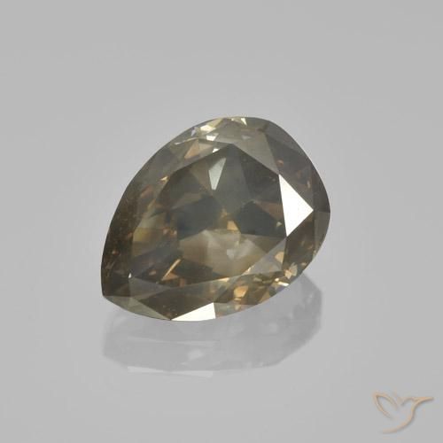 1.81ct Naturale cognac profondo Diamante, Forma a pera, VS