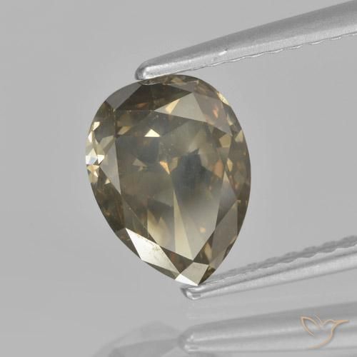 Diamante cognac profondo naturale da 1.81 ct, Forma a pera, VS