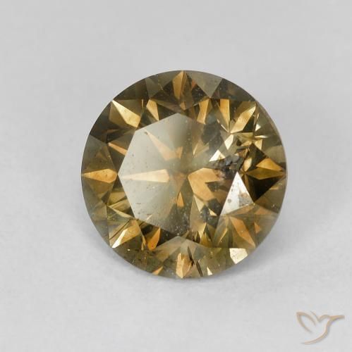 Diamante ombra marrone naturale da 2.10 ct, Rotondo, VS-SI