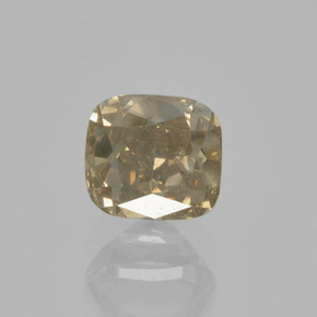 Diamante naturale marrone da 1,01 ct, taglio a cuscino, VS-SI