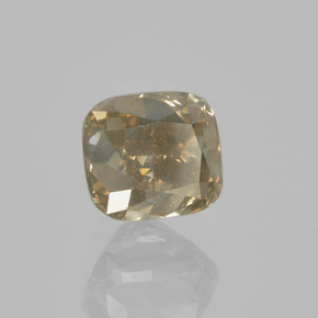 Diamante naturale marrone da 1,01 ct, taglio a cuscino, VS-SI