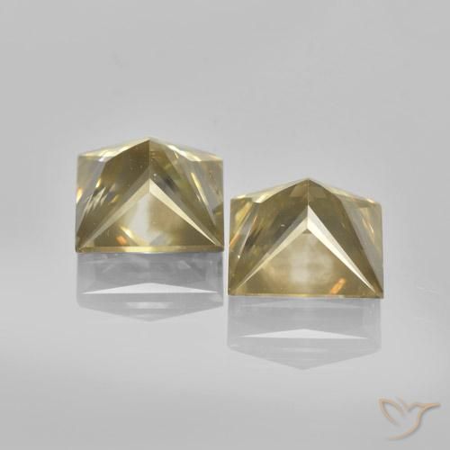 Gemme di Diamante Color champagne naturale da 3.45 ct, Quadrato, VS-SI