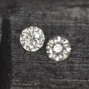 Diamante naturale bianco da 0,05 ct, taglio rotondo, VS