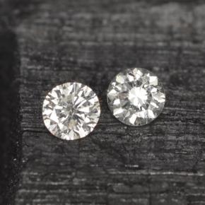 Diamante naturale bianco da 0,05 ct, taglio rotondo, VS