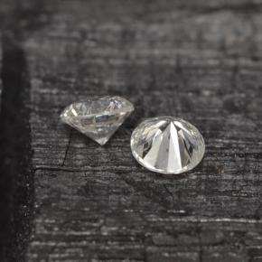 Diamante naturale bianco da 0,05 ct, taglio rotondo, VS