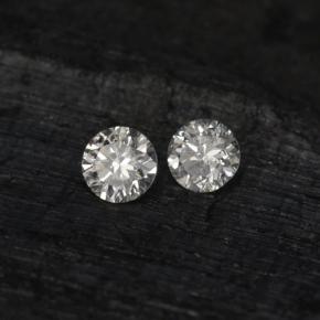 Diamante naturale bianco da 0,05 ct, taglio rotondo, VS